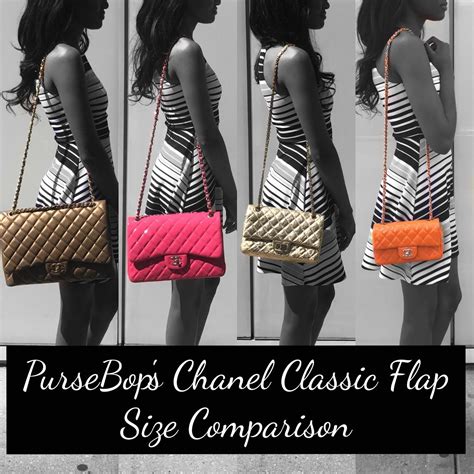 chanel classic double flap bag sizes|chanel classic flap size comparison.